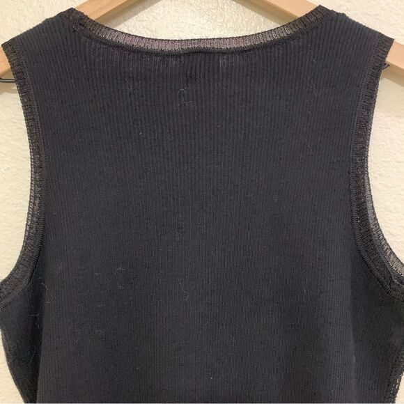 CHICO’S Sequins Tank Top Women’s Small Black. - Picture 5 of 10